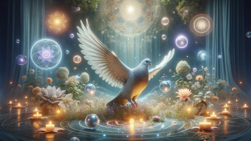 Spiritual representation of the pigeon