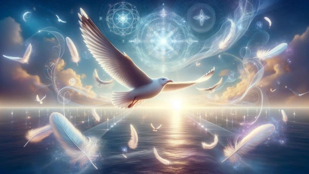 Spiritual representation of the seagull