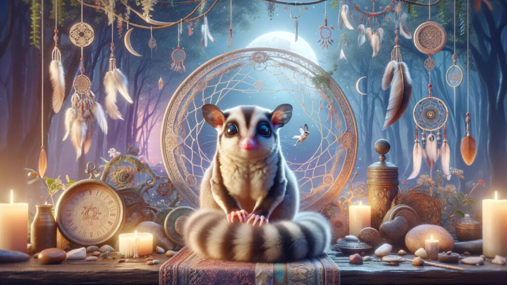 Spiritual representation of the sugar glider