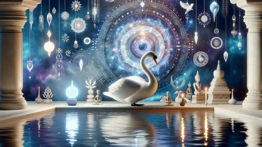 Spiritual representation of the swan