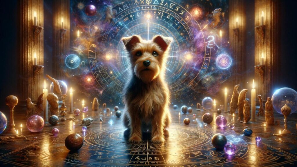 Spiritual representation of the terrier dog
