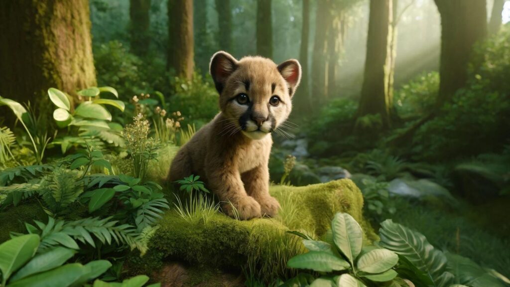 A baby Florida panther