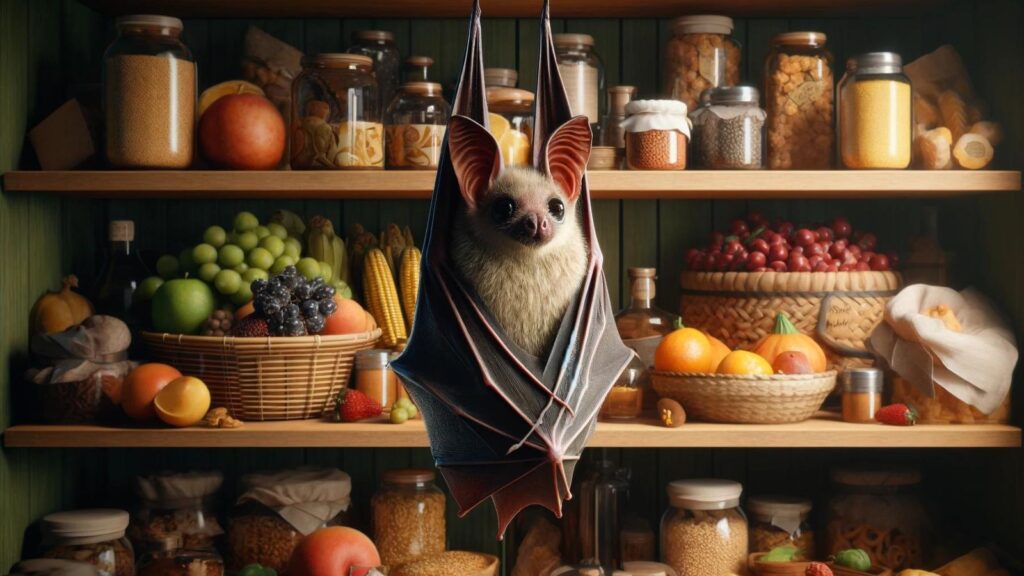 A fruit bat in the house