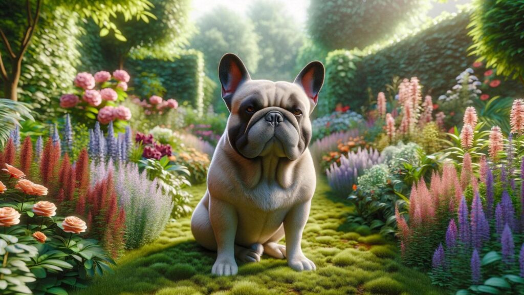 A large French bulldog