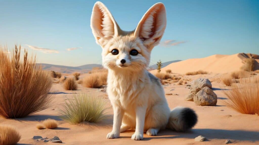 A large fennec fox