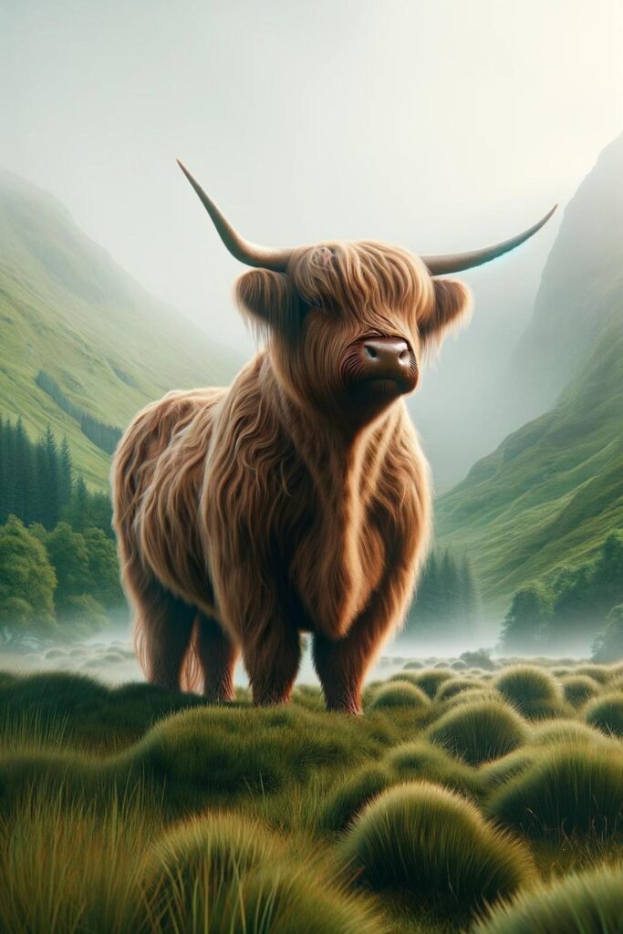 Dream of a large highland cow