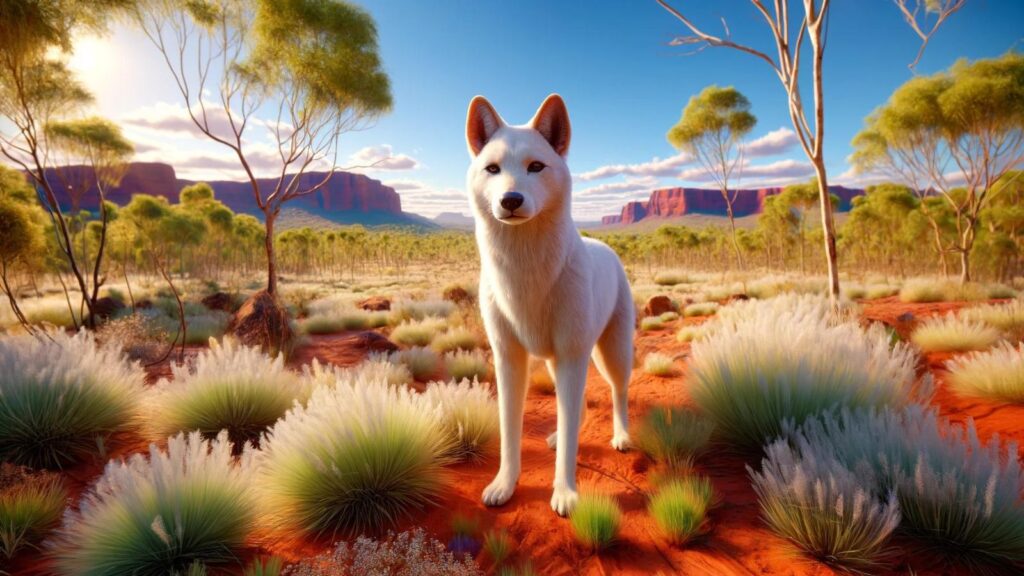 A white dingo