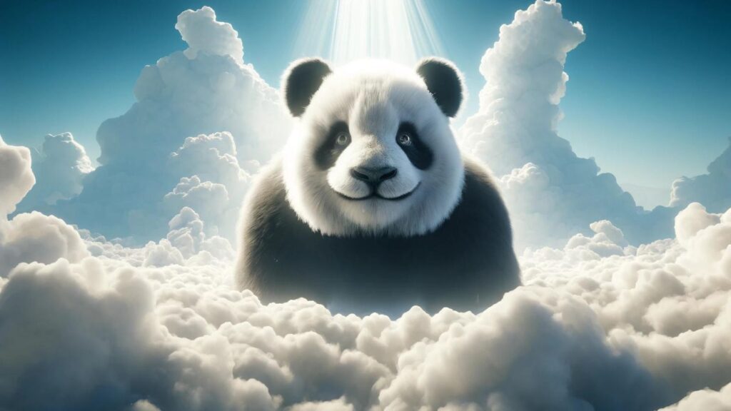 Biblical representation of the giant panda
