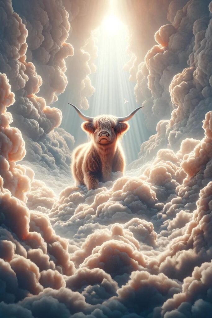 Biblical representation of the highland cow
