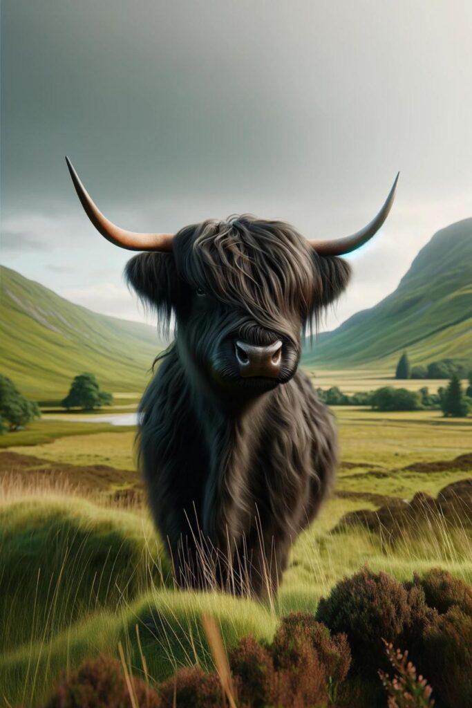 Dream about a black highland cow