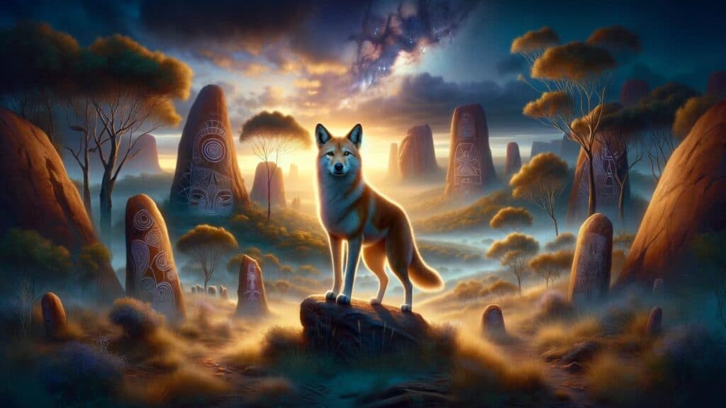 Spiritual representation of the dingo