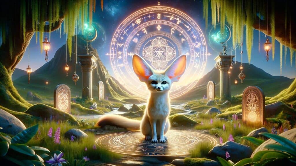 Spiritual representation of the fennec fox