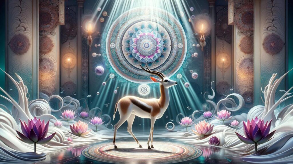 Spiritual representation of the gazelle