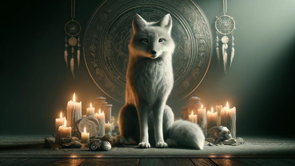 Spiritual representation of the gray fox
