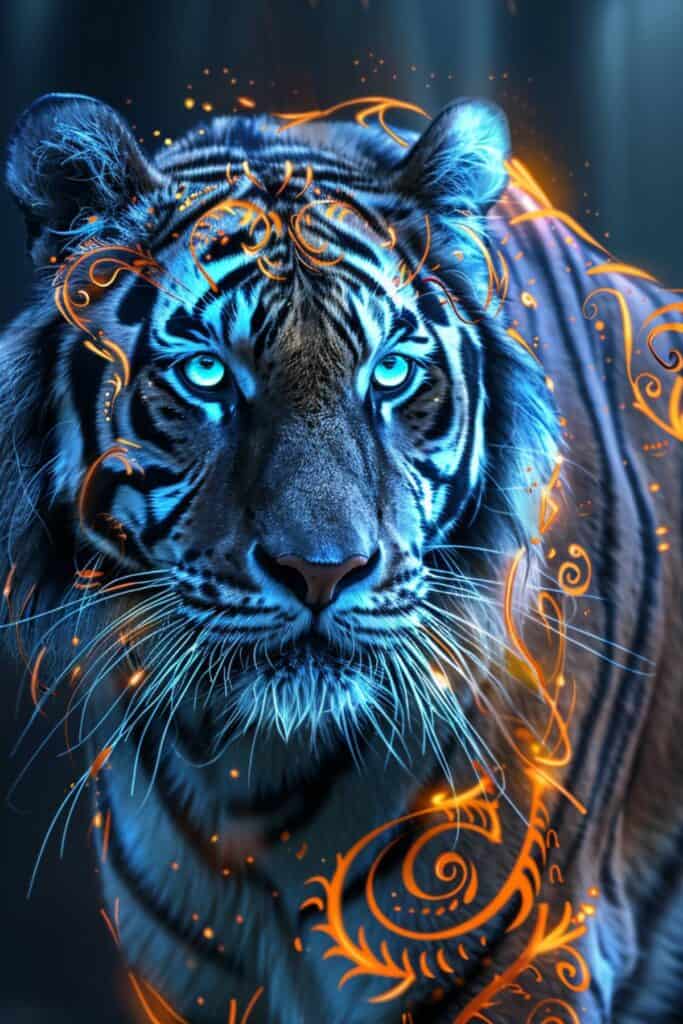 A Bengal tiger spiritual representation