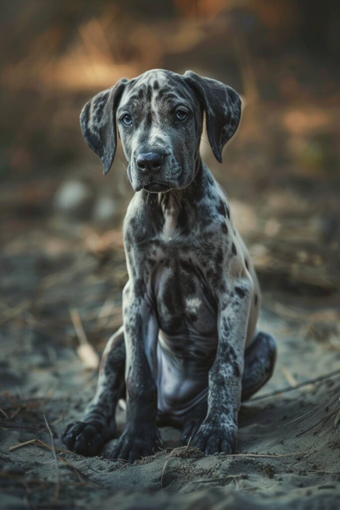 A baby Great Dane