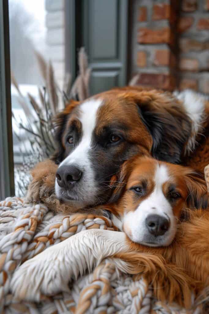 A baby Saint Bernard