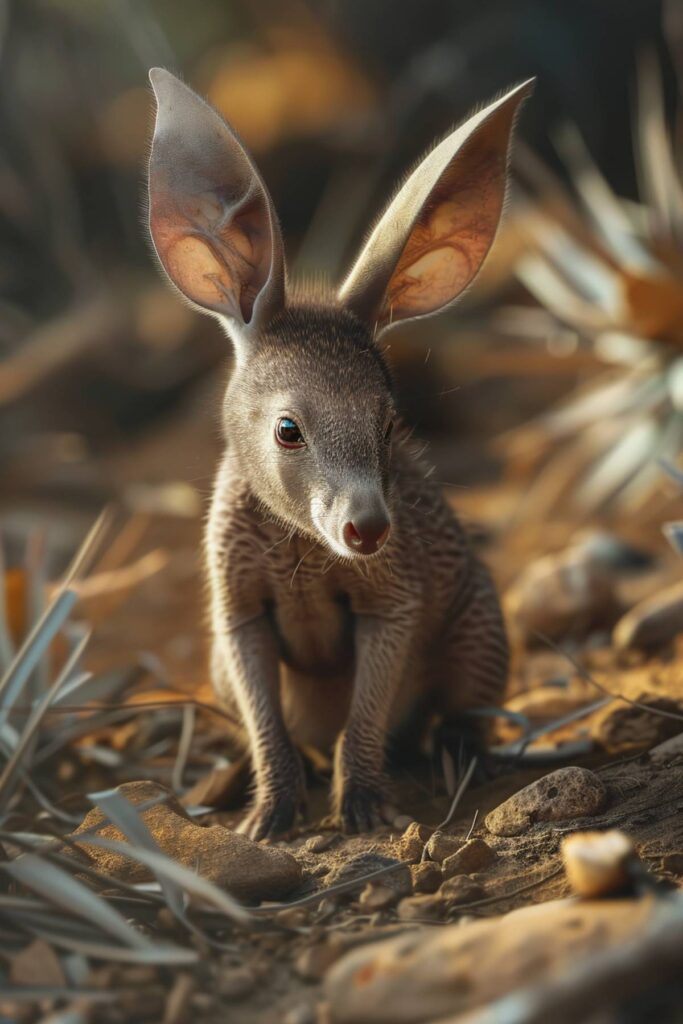 A baby aardvark