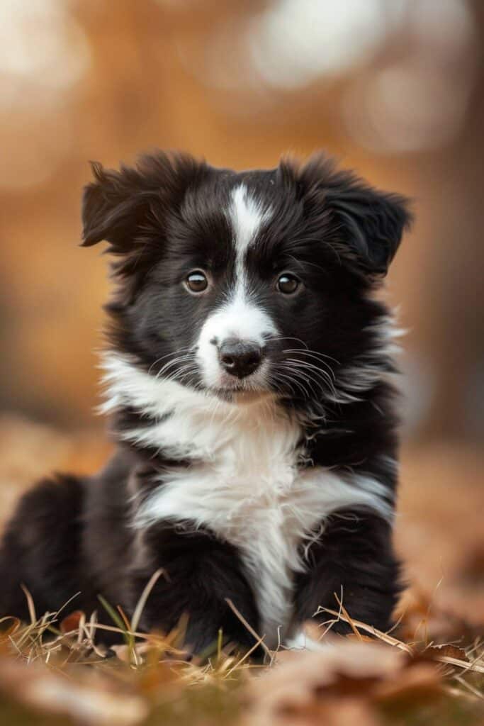 A baby border collie