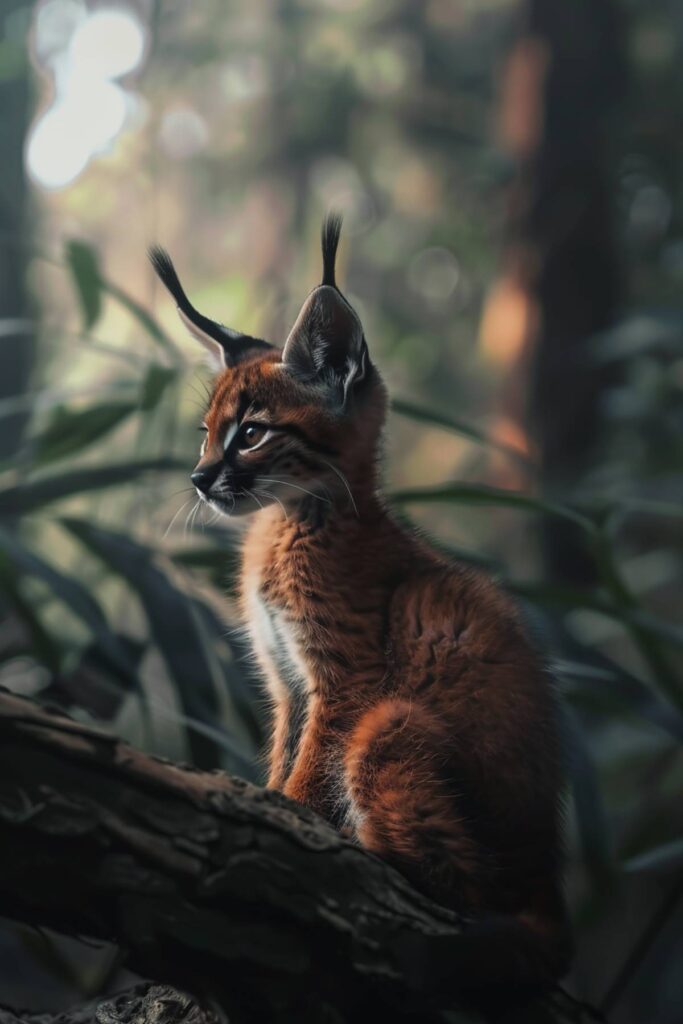 A baby caracal