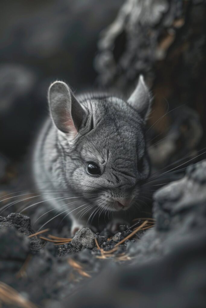 A baby chinchilla