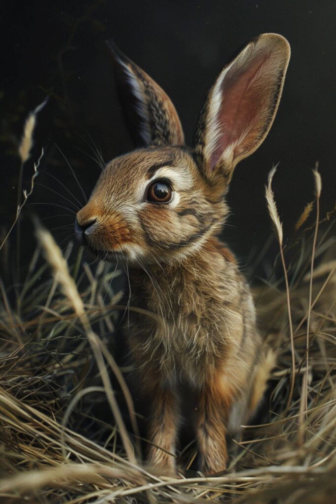 A baby hare 