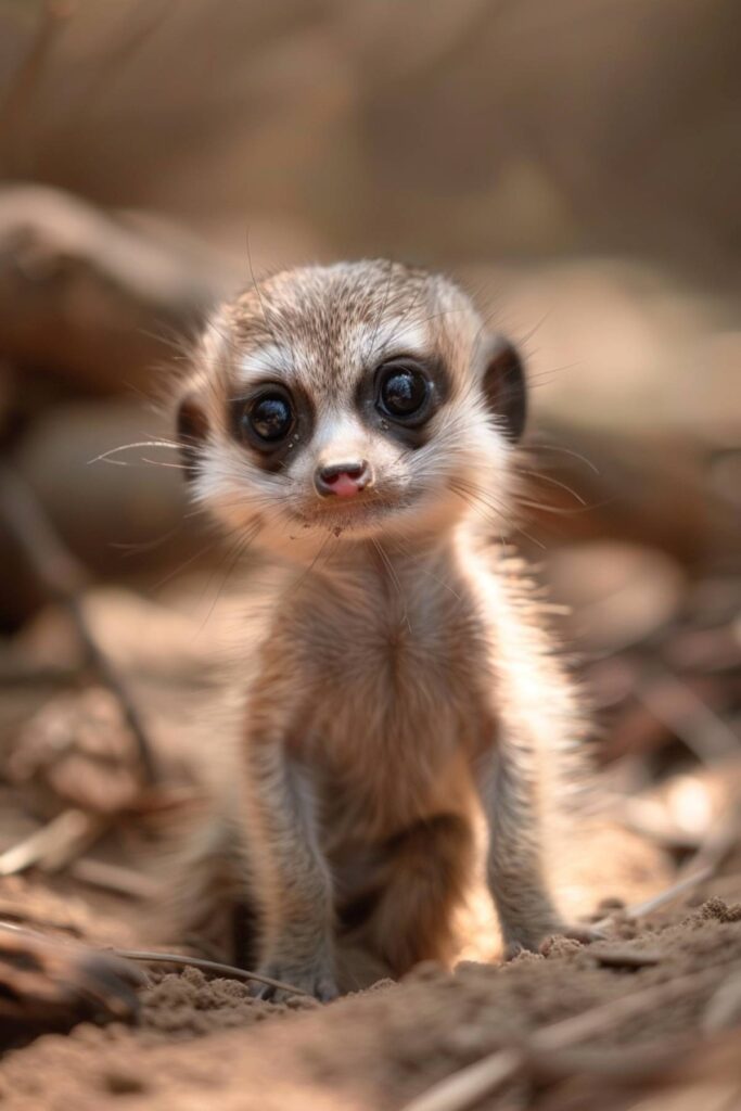 A baby meerkat