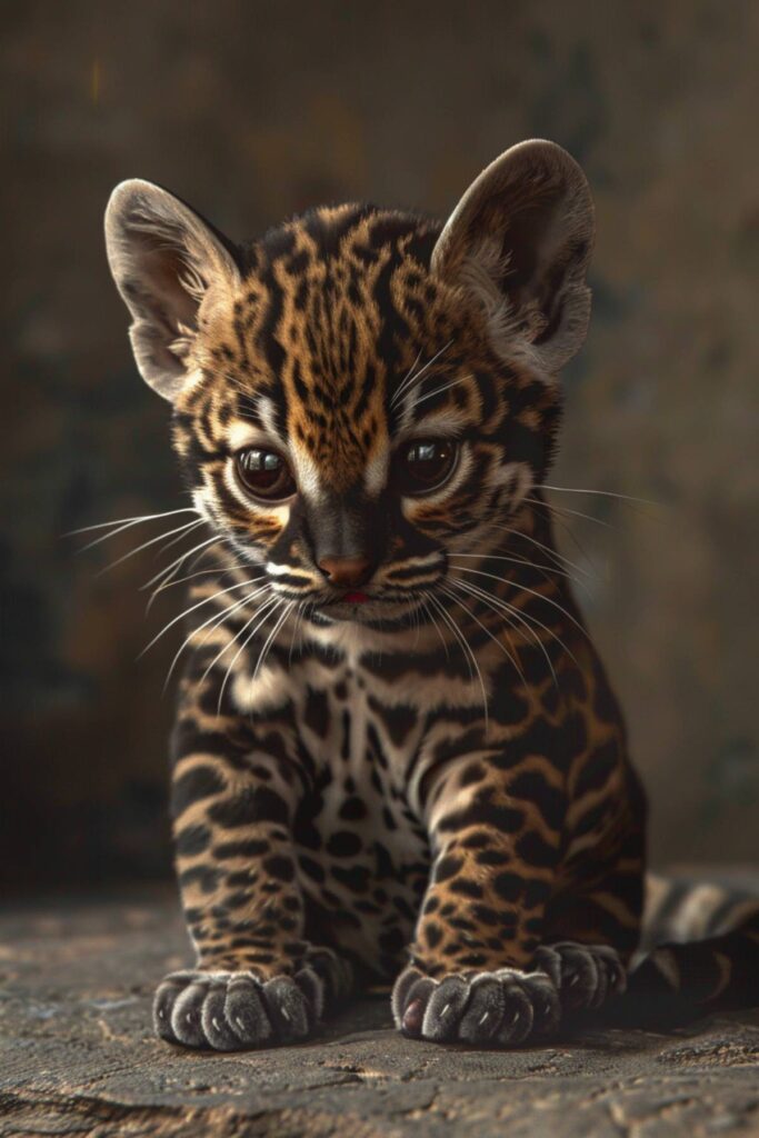 A baby ocelot