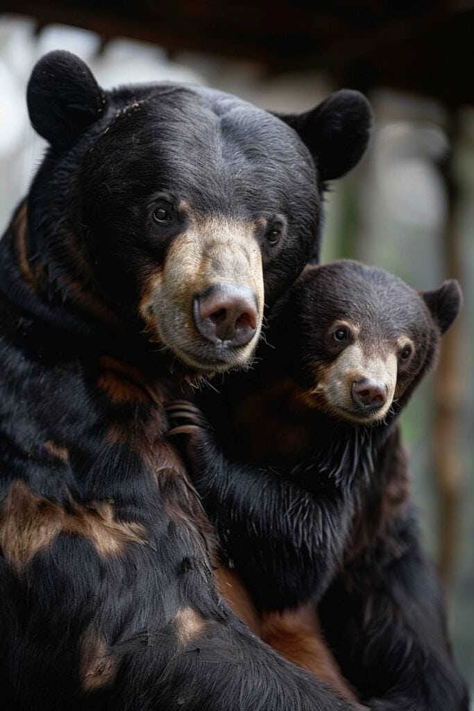 A baby sun bear