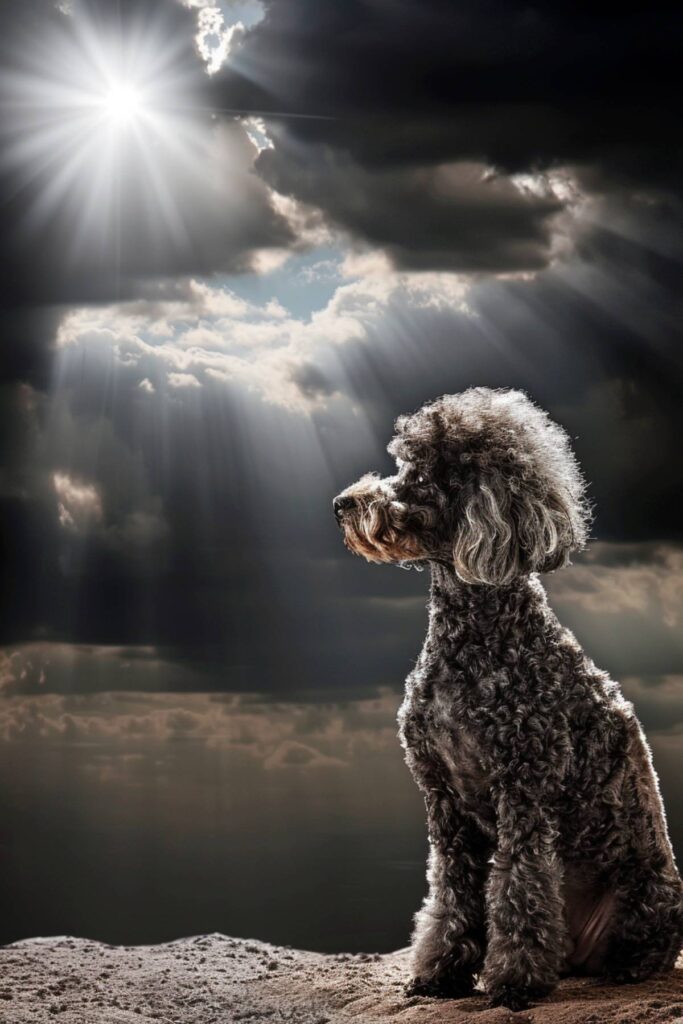 A biblical representation of a poodle