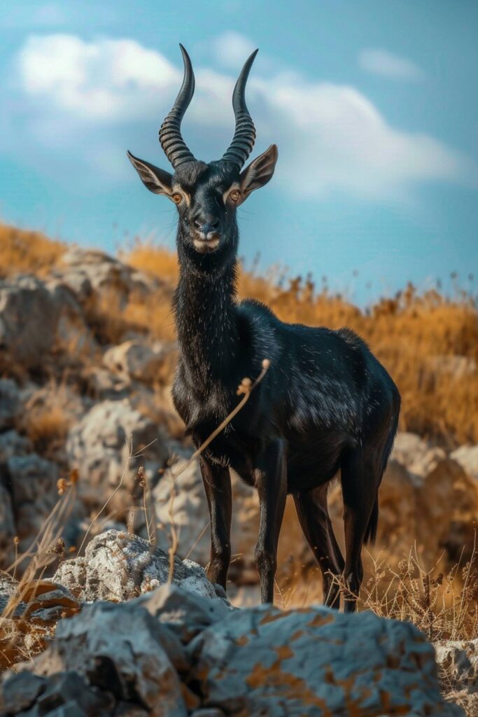 A black antelope