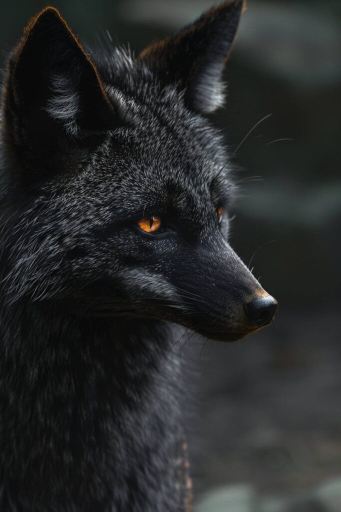 A black jackal