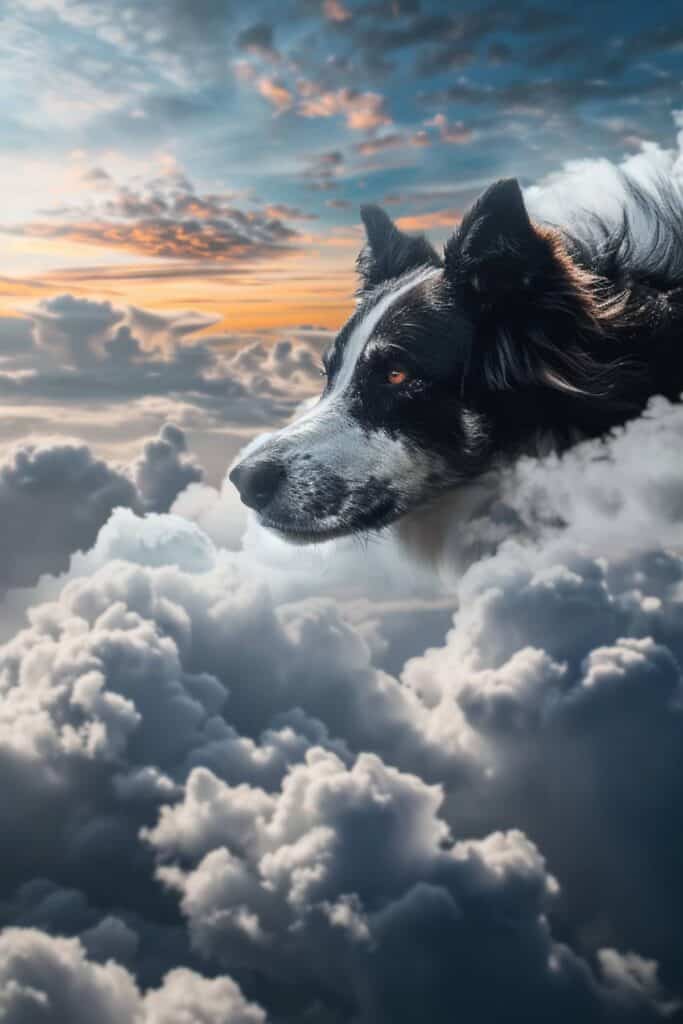 A border collie biblical representation