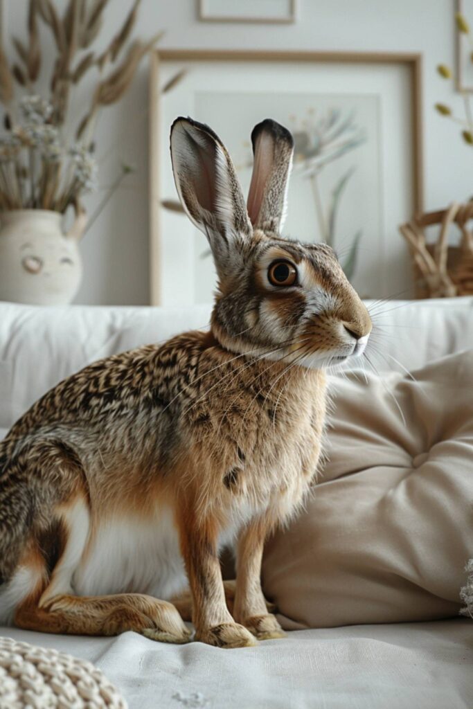 A hare in the house