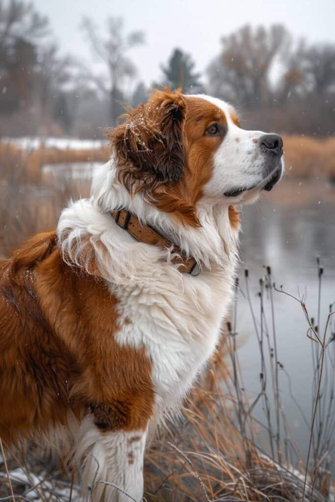 A large Saint Bernard