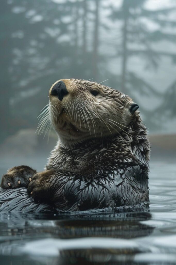 A large sea otter