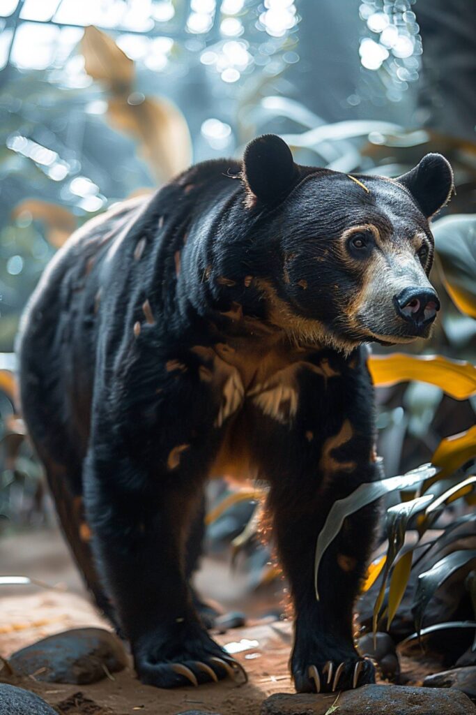 A large sun bear