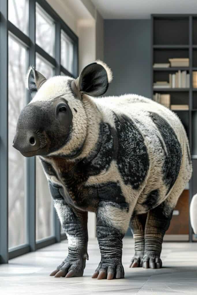 A tapir in the house