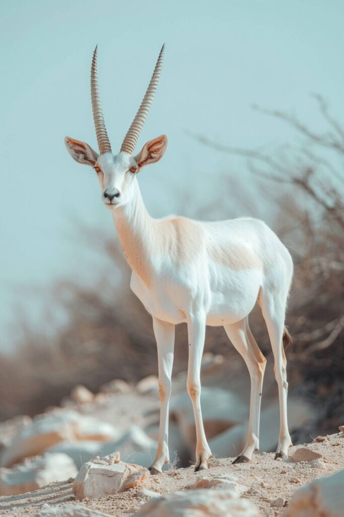 A white antelope