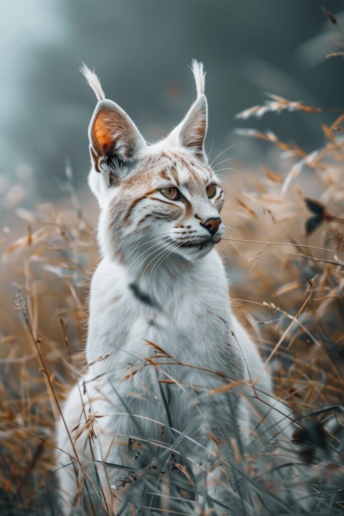 A white caracal