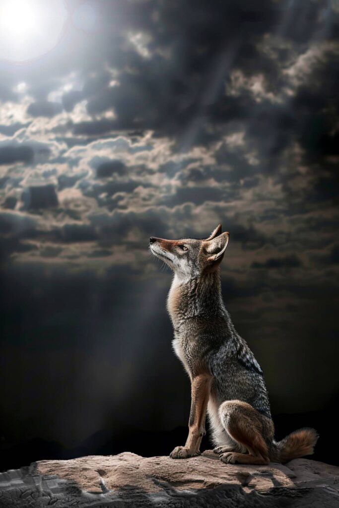 Biblical representation of a jackal