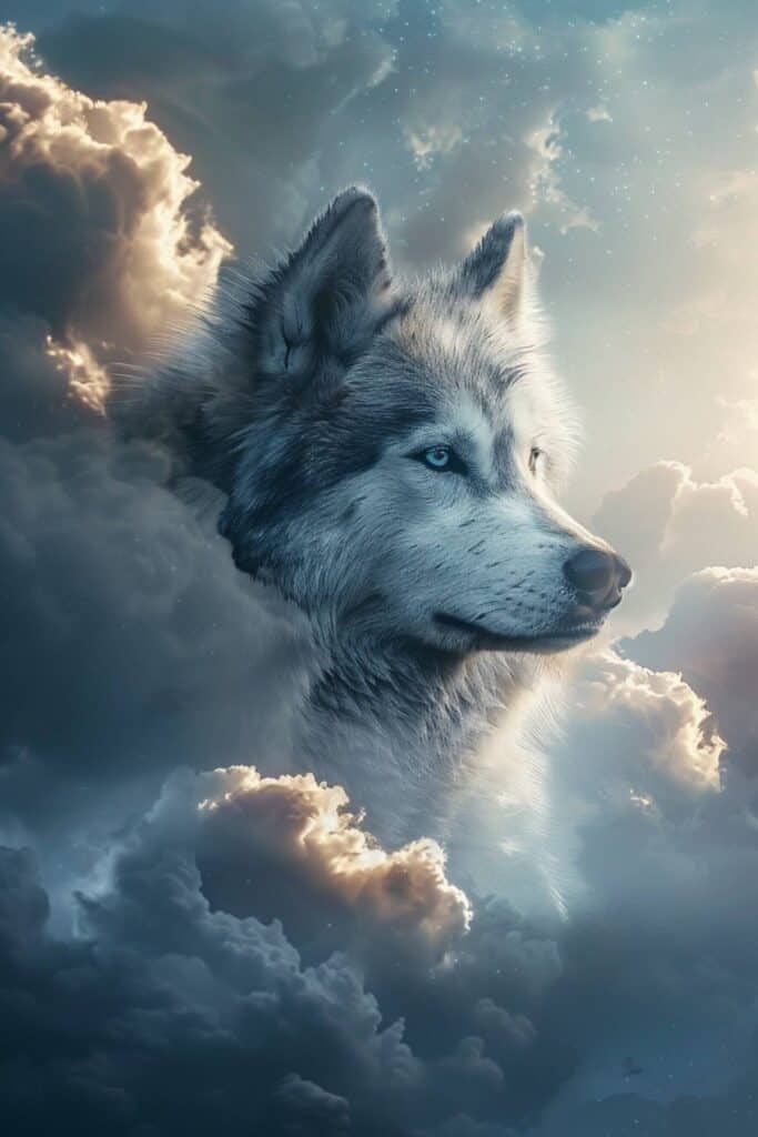 Biblical representation of the Siberian husky