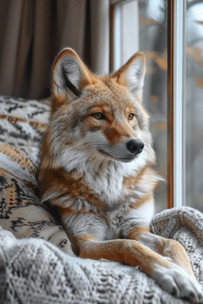 Dream about a maned wolf in the house
