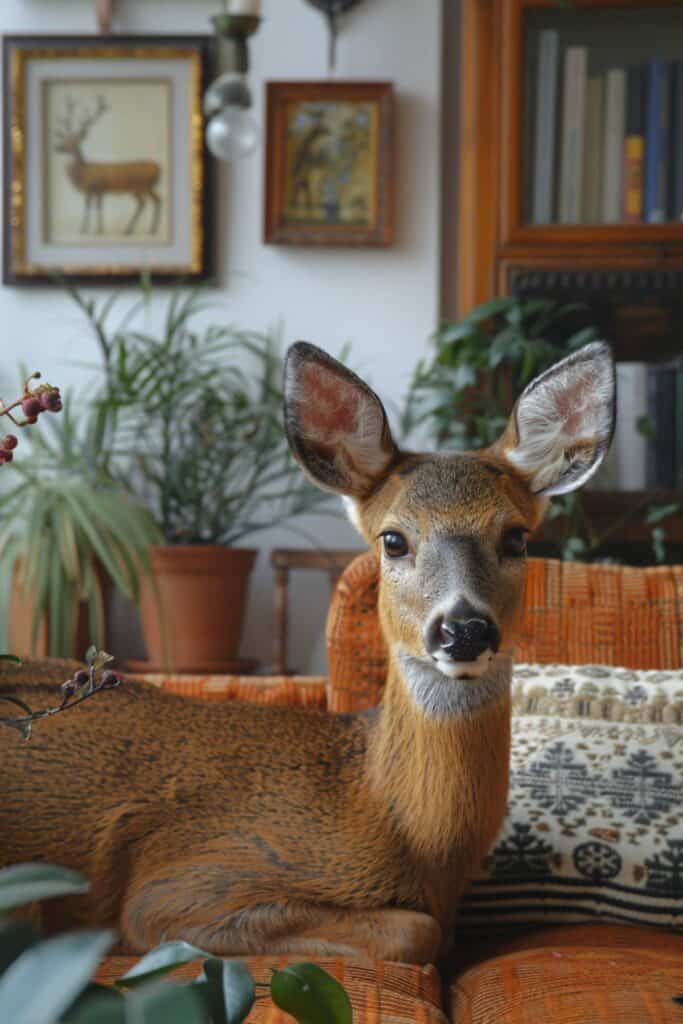 Dream about a roe deer in the house