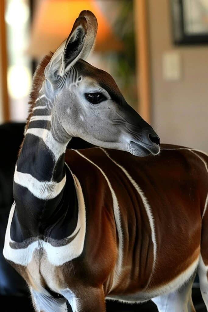 Dream about an okapi in the house