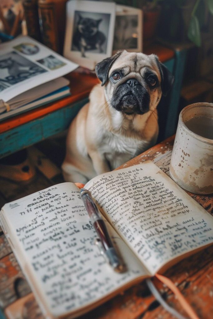 Dream journal about the pug