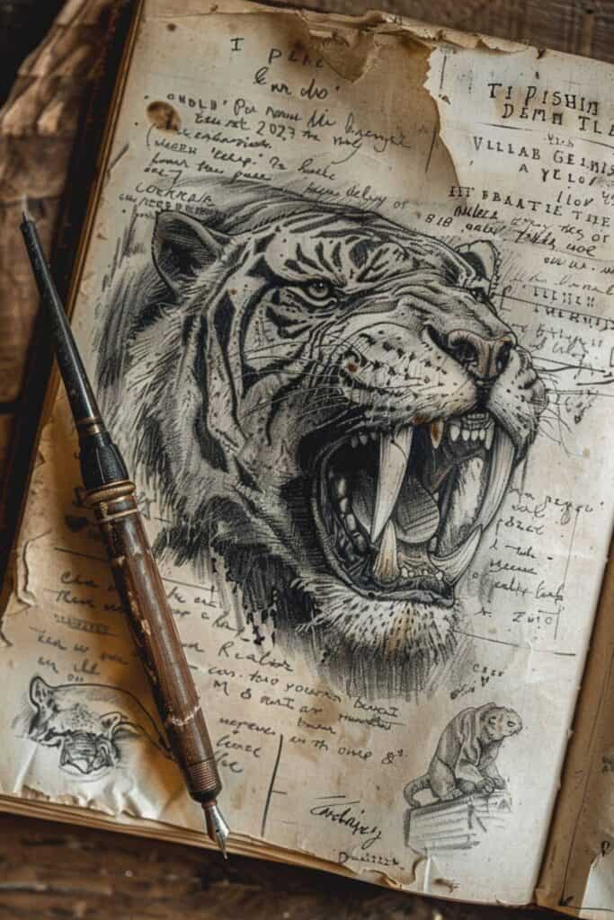 Dream journal about the saber tooth tiger