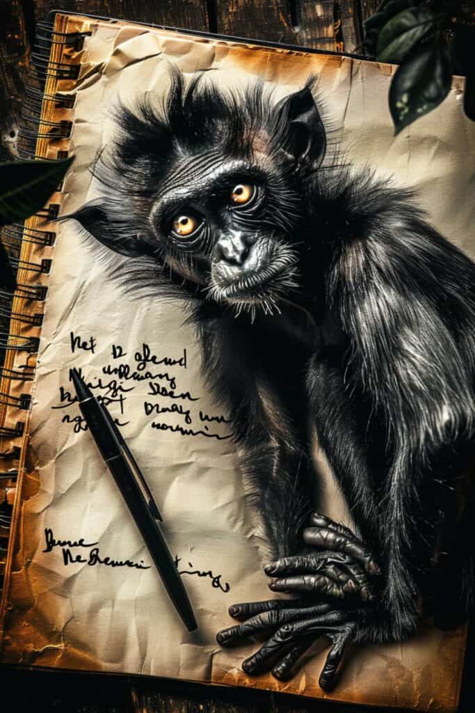 Dream journal about the spider monkey