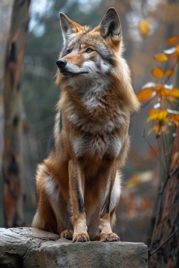 Dream of a large maned wolf