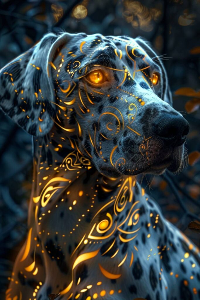 Spiritual representation of a Dalmatian